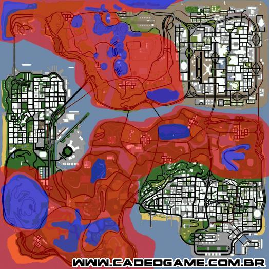 GTA San Andreas - Cadê o Game - Localização das câmeras