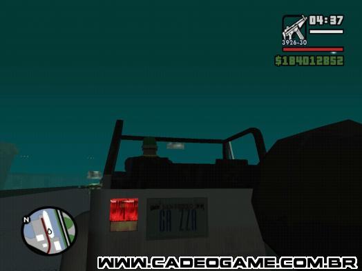 GTA San Andreas - Cadê o Game - Notícia - Curiosidades - Placa dos Carros